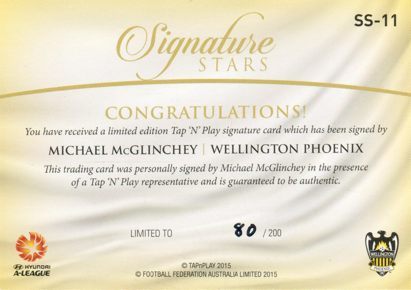 Michael McGlinchey back