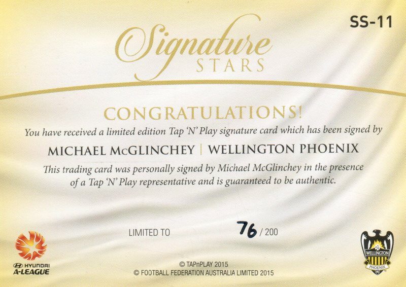 Michael McGlinchey back