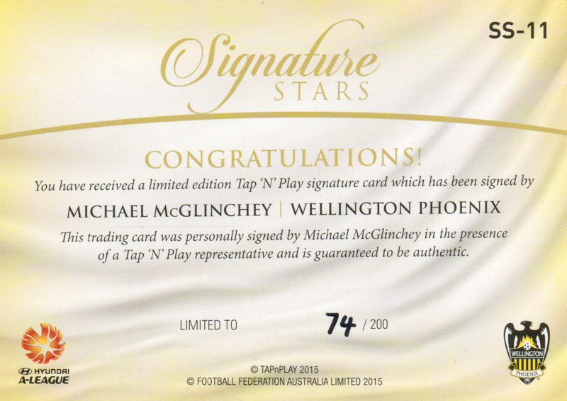 Michael McGlinchey back