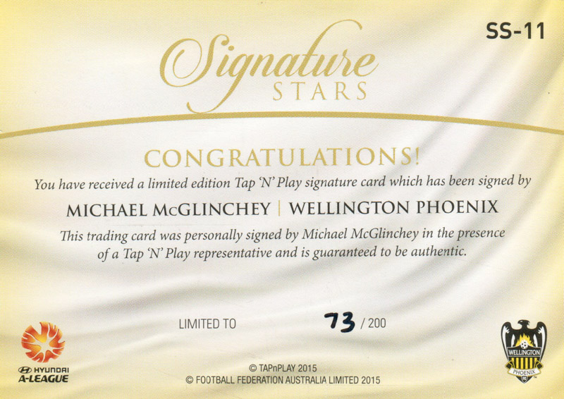 Michael McGlinchey back