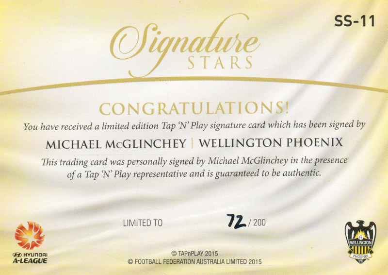 Michael McGlinchey back