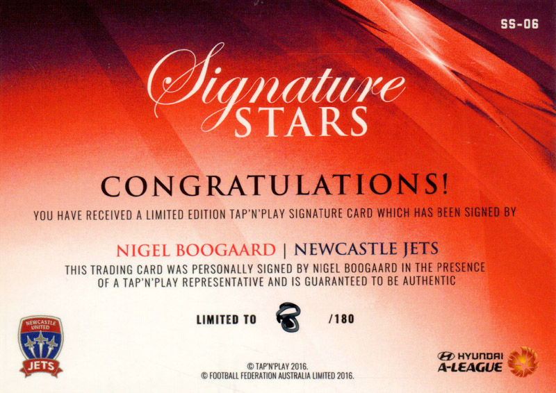 Nigel Boogaard back