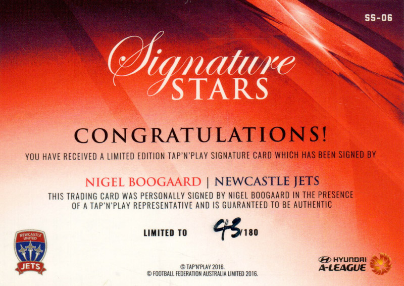 Nigel Boogaard back