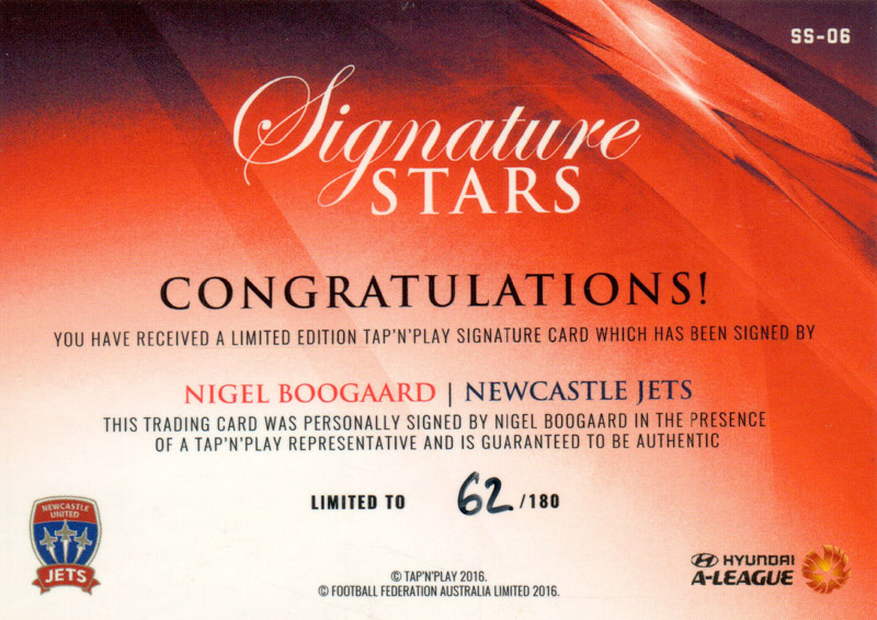 Nigel Boogaard back