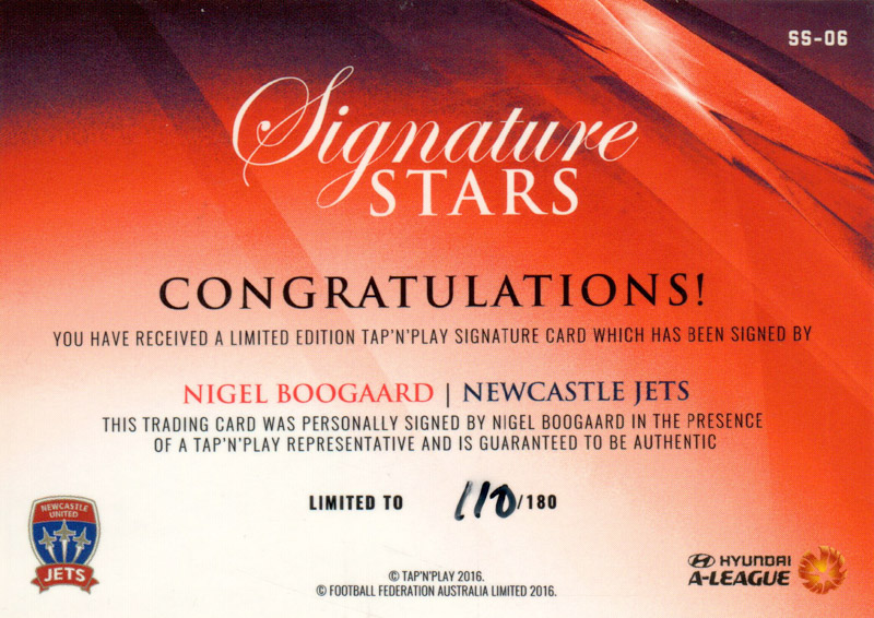 Nigel Boogaard back