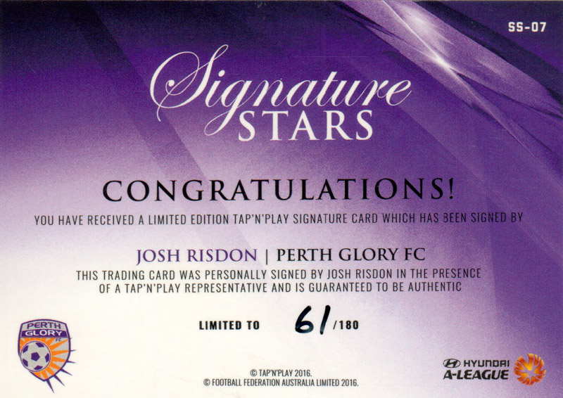 Josh Risdon back