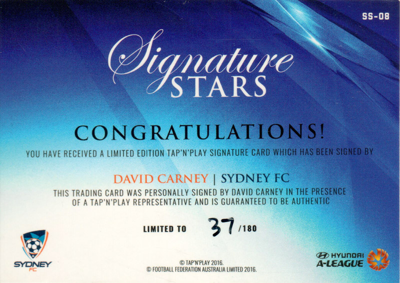 David Carney back