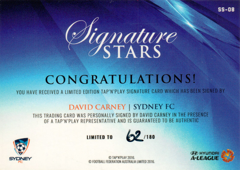 David Carney back