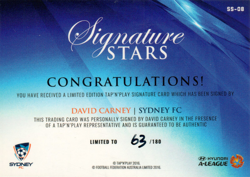 David Carney back