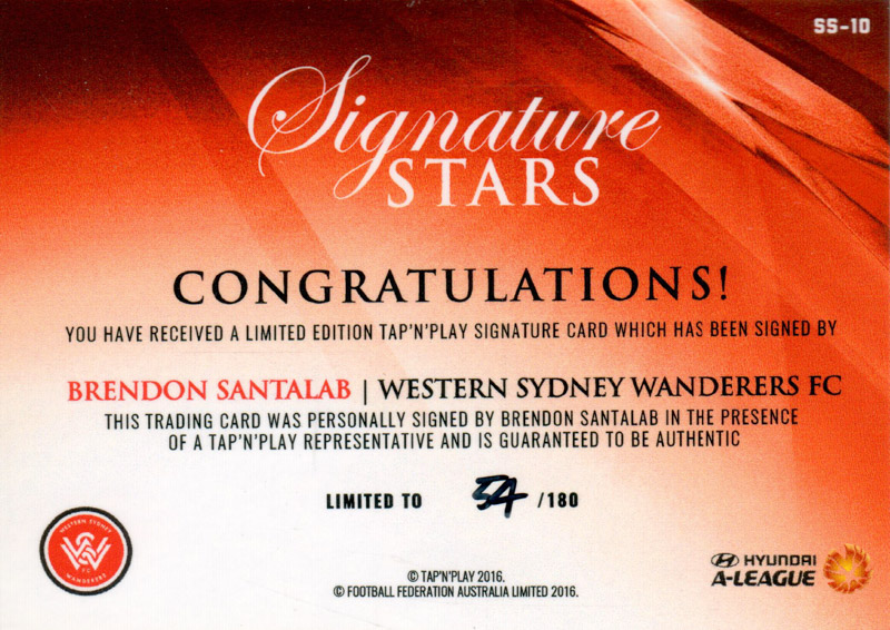Brendon Santalab back