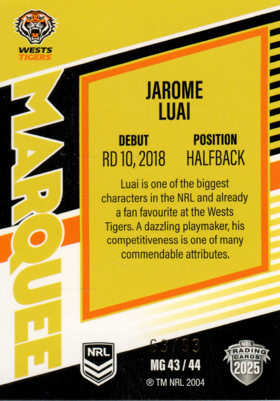 Jarome Luai back