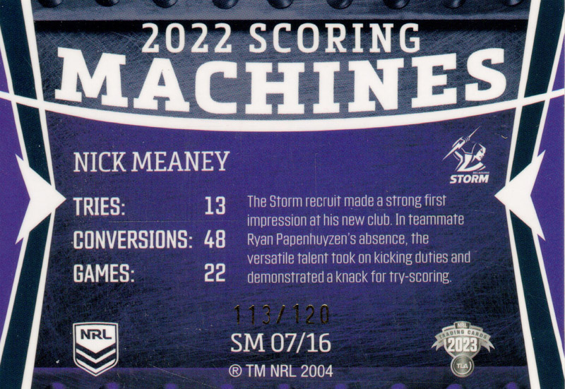 Nick Meaney back