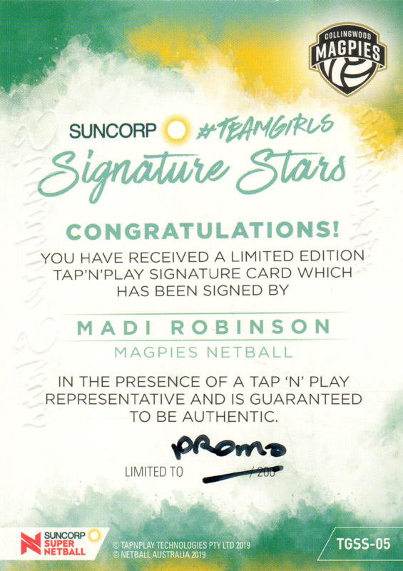 Madi Robinson back
