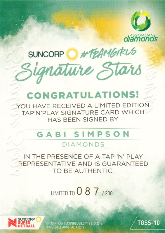 Gabi Simpson back