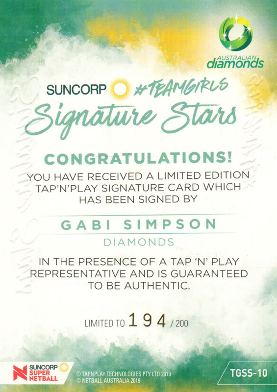 Gabi Simpson back