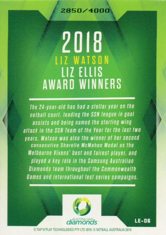 Liz Watson back