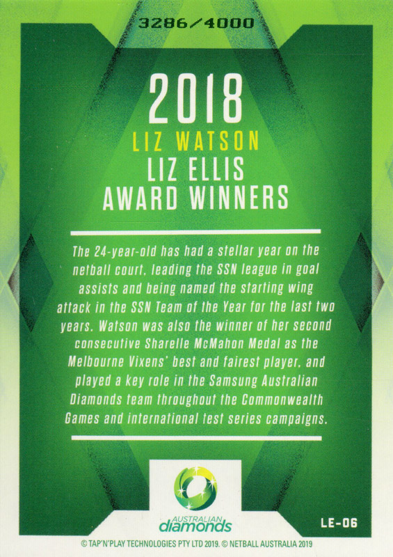 Liz Watson back