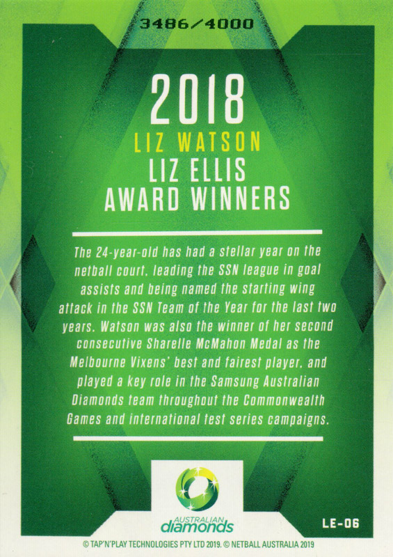 Liz Watson back