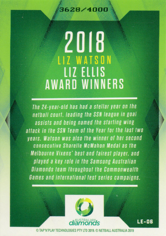 Liz Watson back