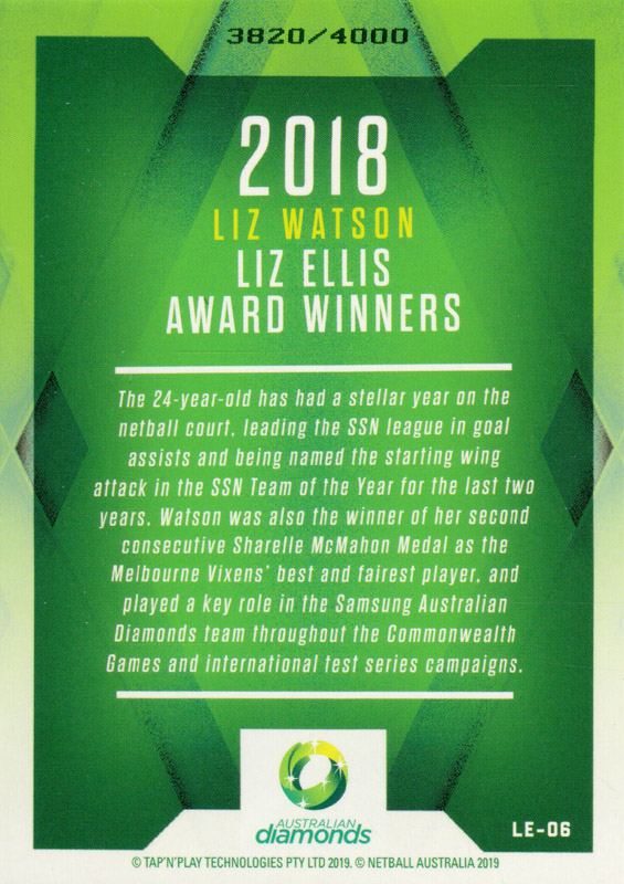 Liz Watson back