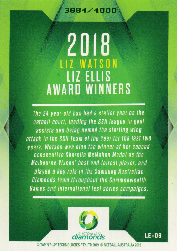 Liz Watson back
