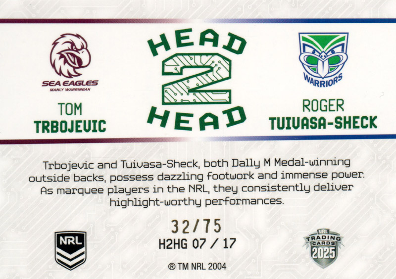 Tom Trbojevic & Roger Tuivasa-Sheck back