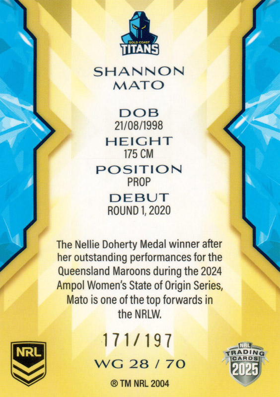 Shannon Mato back