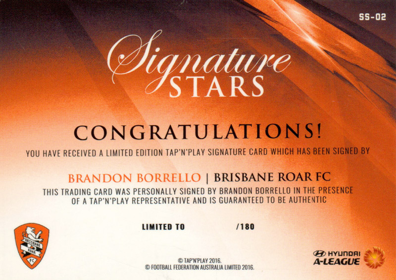 Brandon Borrello back