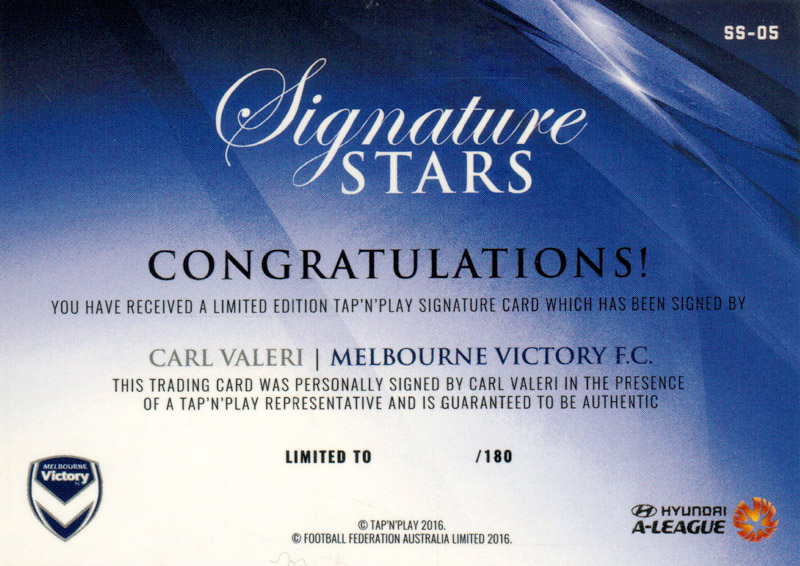 Carl Valeri back