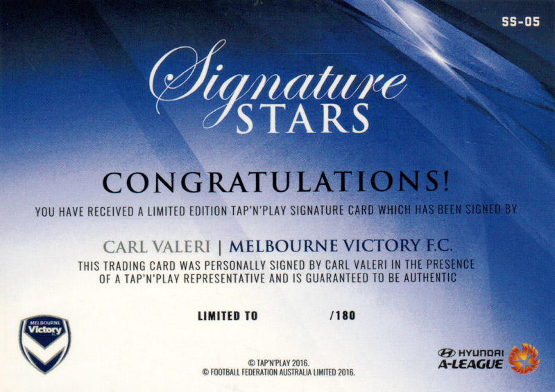 Carl Valeri back