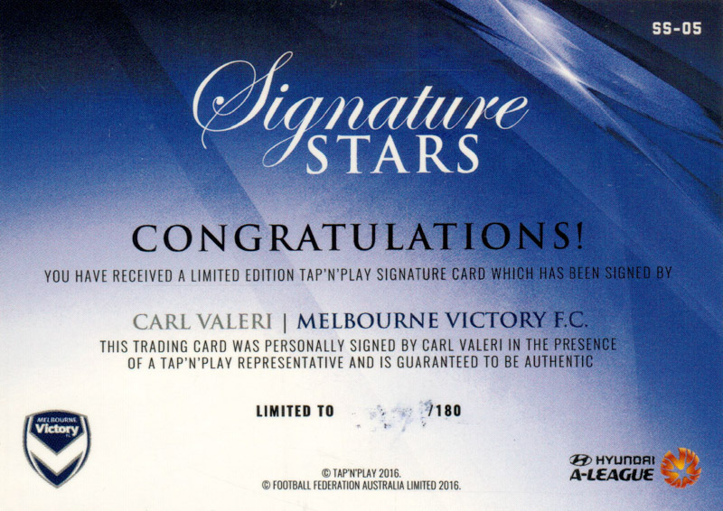 Carl Valeri back