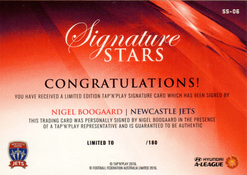 Nigel Boogaard back