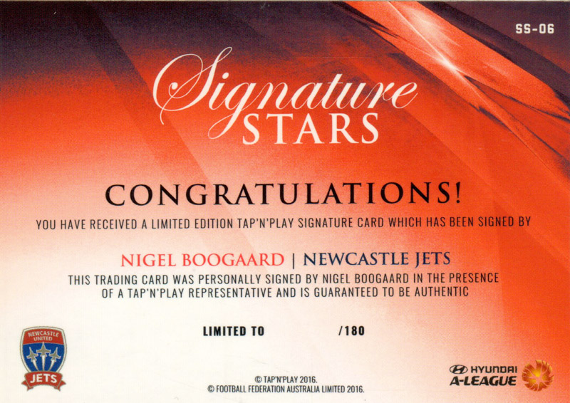 Nigel Boogaard back
