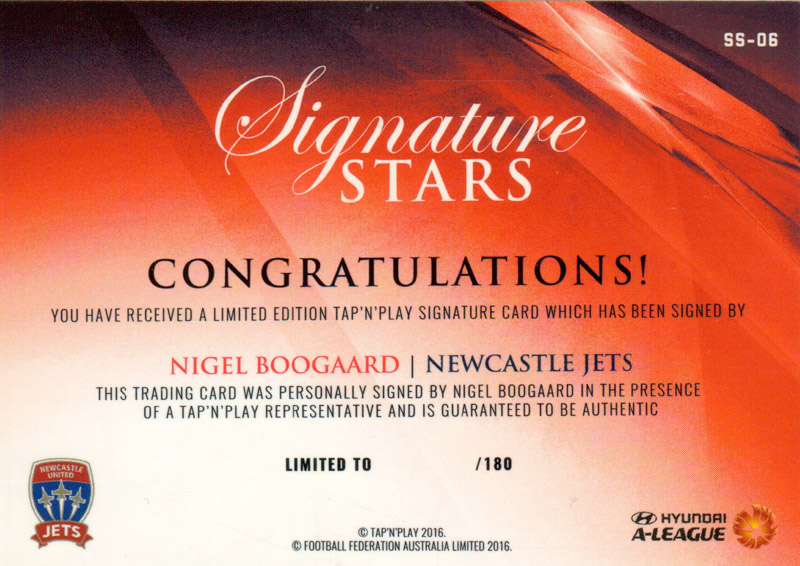 Nigel Boogaard back