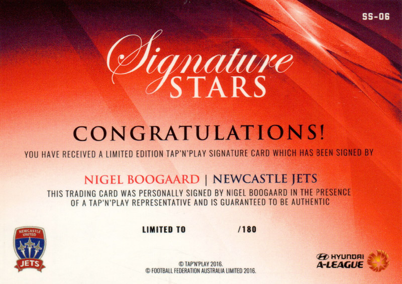 Nigel Boogaard back