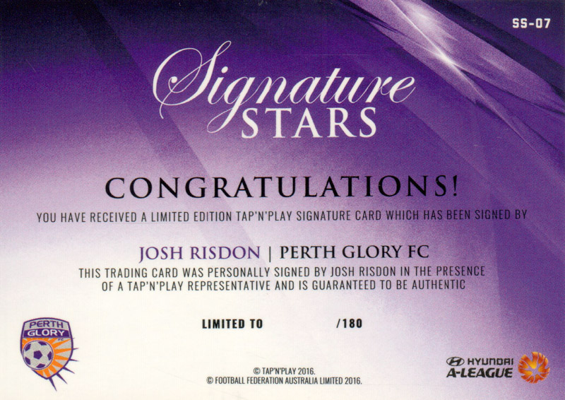 Josh Risdon back