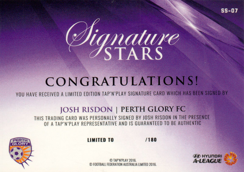 Josh Risdon back