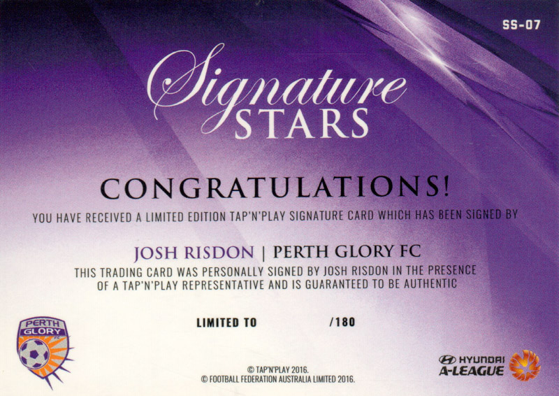 Josh Risdon back