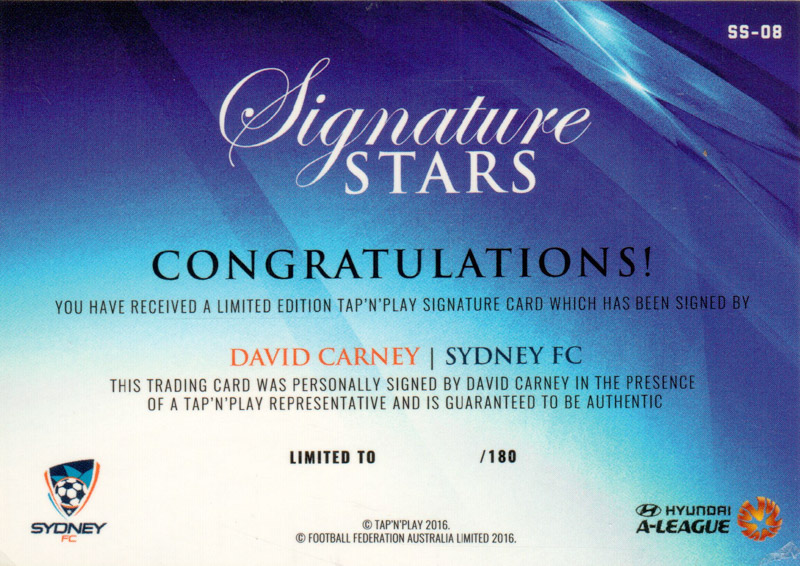 David Carney back