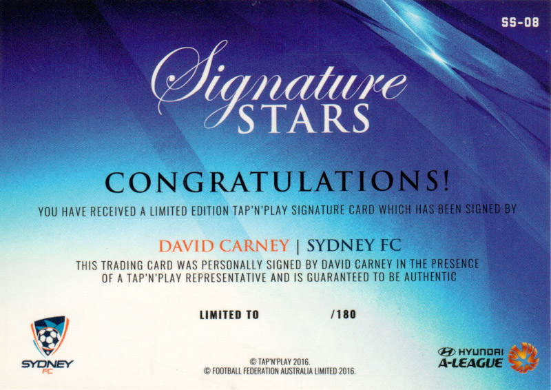 David Carney back