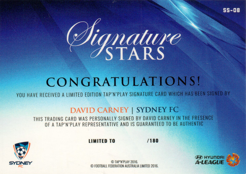 David Carney back