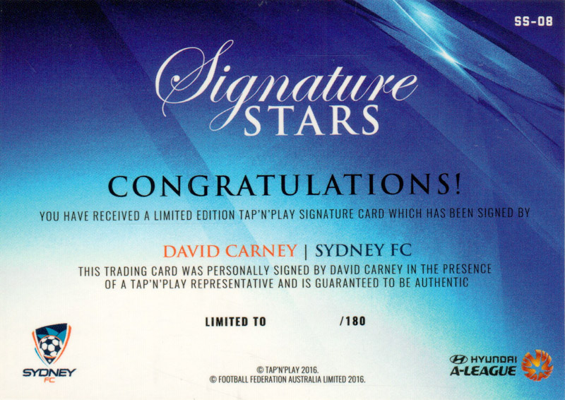 David Carney back