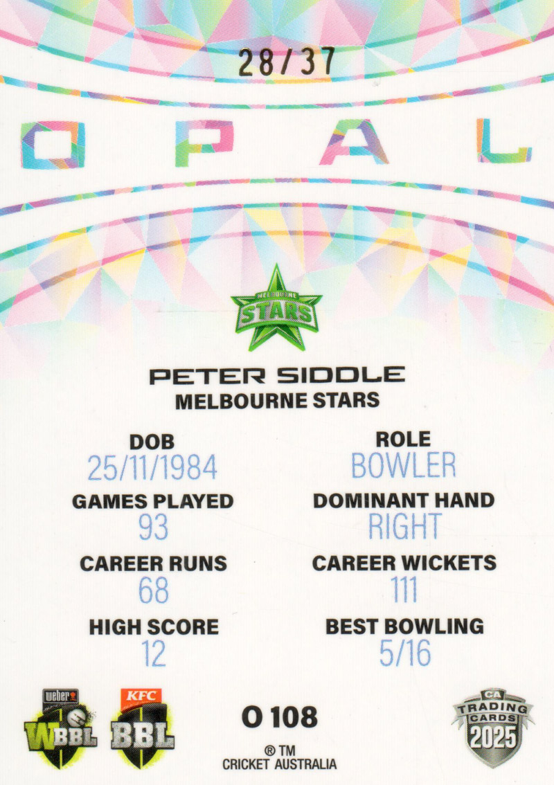 Peter Siddle back