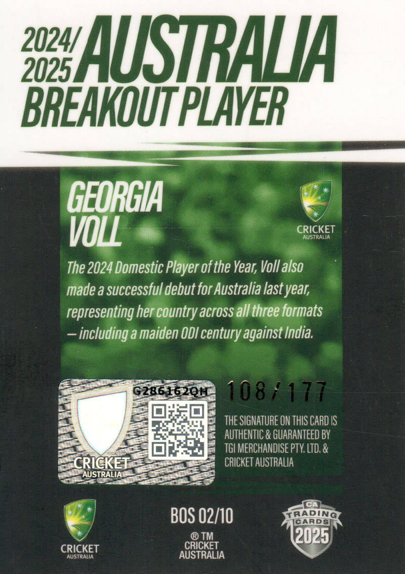 Georgia Voll back