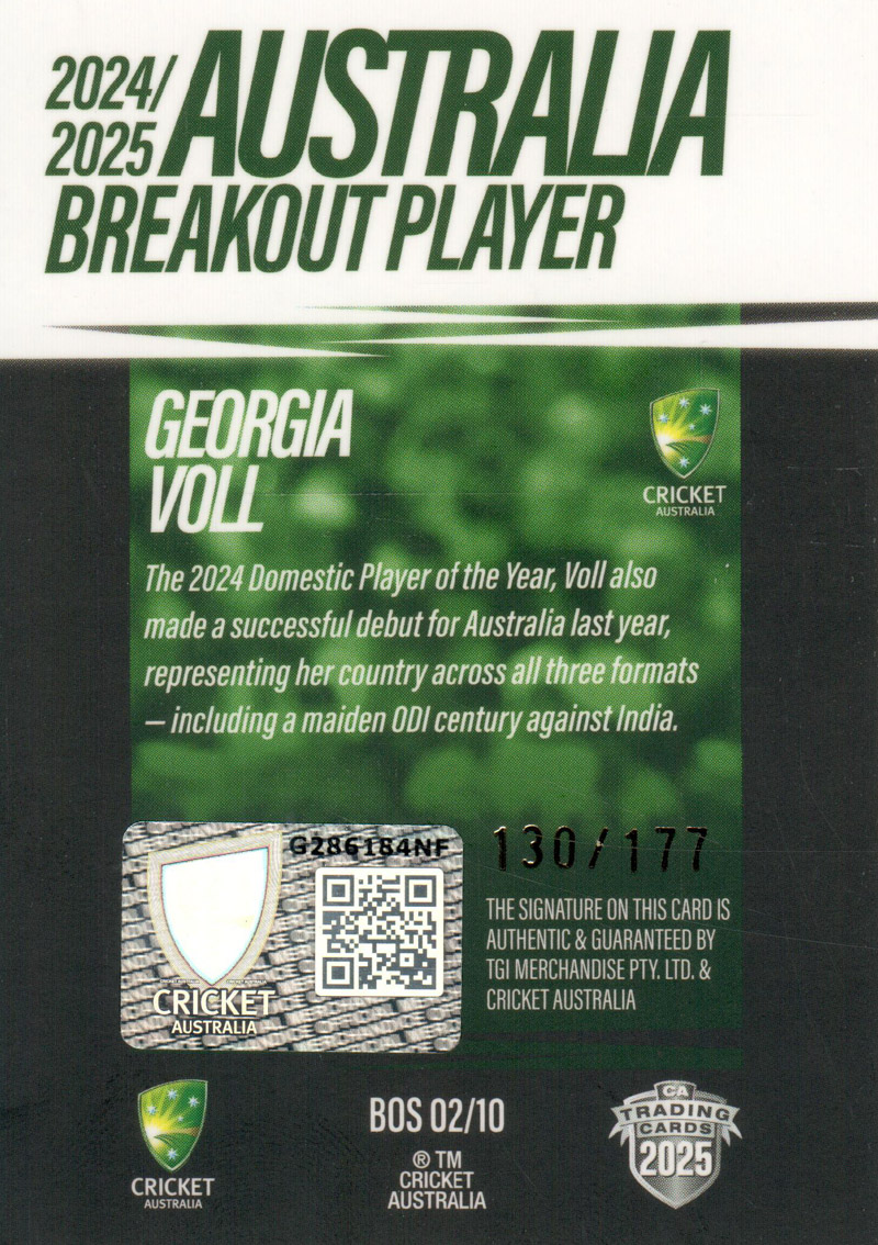 Georgia Voll back