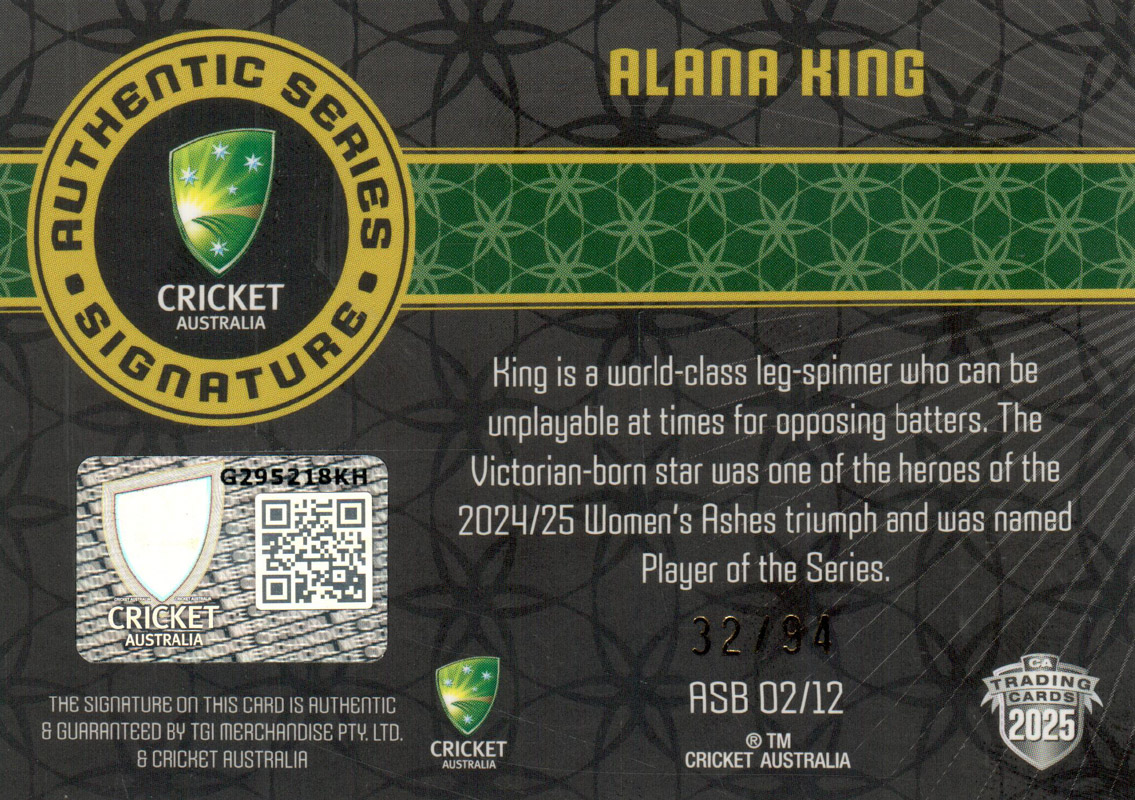 Alana King back