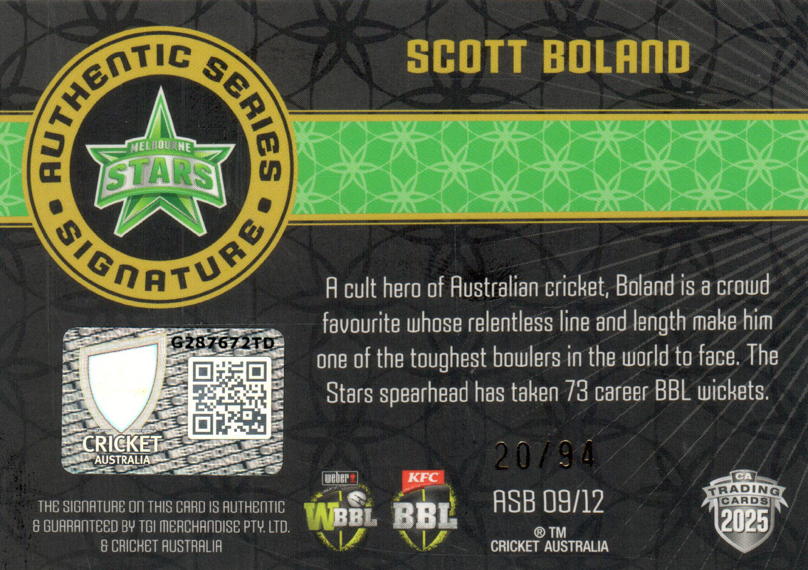 Scott Boland back