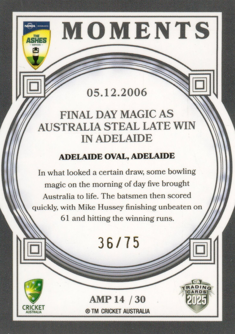 05.12.2006 - Adelaide Oval back