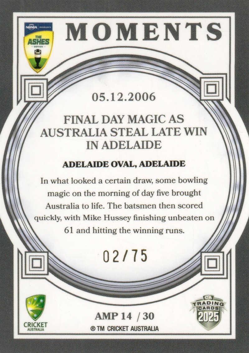 05.12.2006 - Adelaide Oval back