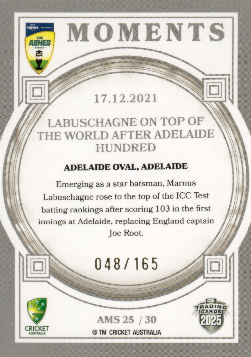 17.12.2021 - Adelaide Oval back